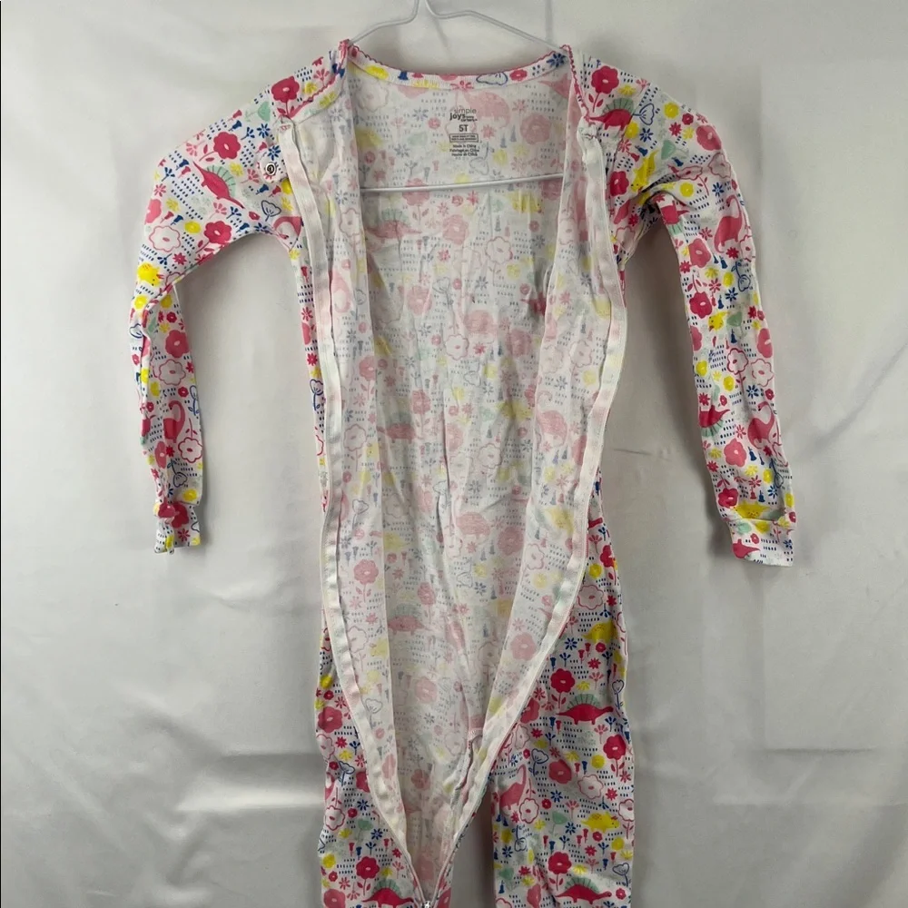 Simple Joy (Carter’s) - Sleep ‘n’ Play - Pink, Yellow, White - Size 5T - Dino